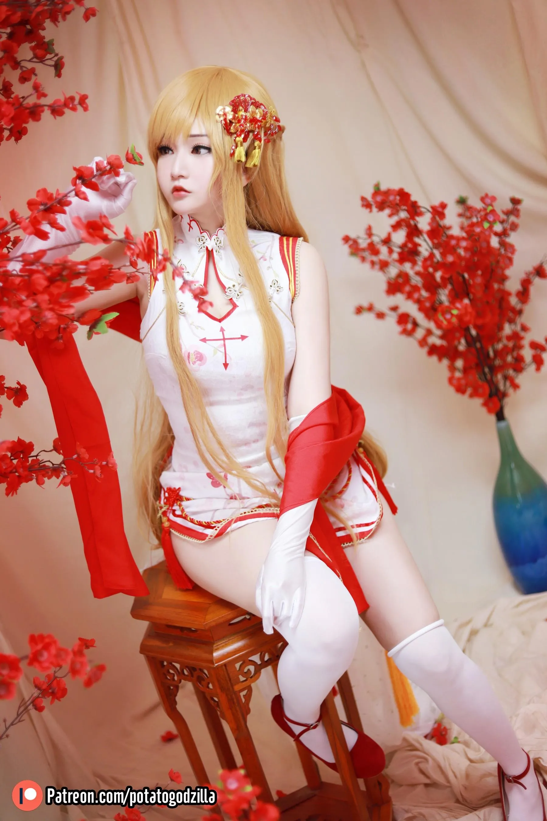 Potato Godzilla – NO.73 Asuna Yuuki Qipao [53P]插图6